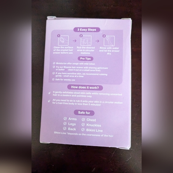 Bleame Crystal Hair Eraser new in wrapper - Picture 2 of 8